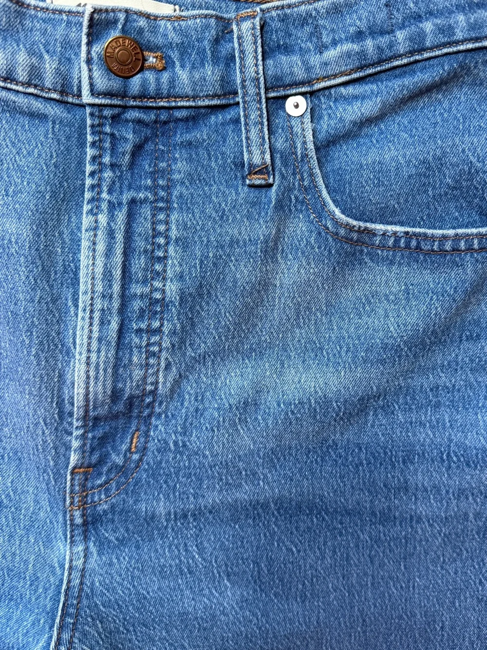 Madewell Perfect Vintage Wide Leg Crop Jeans 30T Tall Cresslow Wash